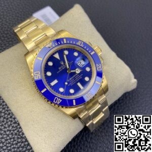VS Factory Fake Rolex Submariner M126618LB-0002 Gold Watch