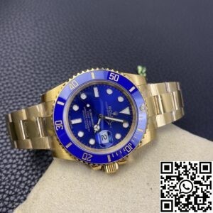 VS Factory Fake Rolex Submariner M126618LB-0002 Gold Watch