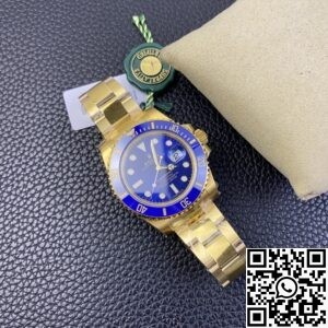 VS Factory Fake Rolex Submariner M126618LB-0002 Gold Watch