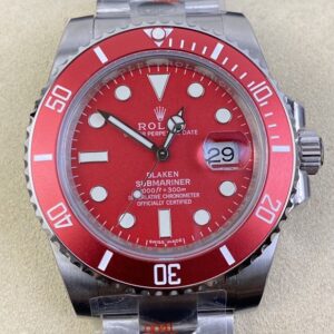 SW Custom Rolex Submariner 116610LN Red Dial Size 40mm Series