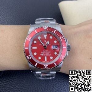SW Custom Rolex Submariner 116610LN Red Dial Size 40mm Series