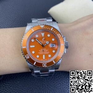 SW Custom Rolex Submariner 116610LN Orange Dial