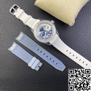 CH Custom Acrylic Clear Rolex Submariner Kanagawa Surf Disk Watches