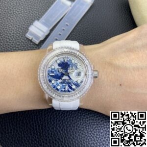 CH Custom Acrylic Clear Rolex Submariner Kanagawa Surf Disk Watches