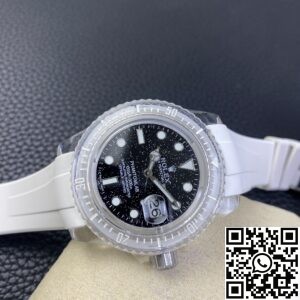 CH Custom Acrylic Clear Rolex Submariner Black Star Dial Watch