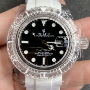 CH Custom Acrylic Clear Rolex Submariner Black Dial
