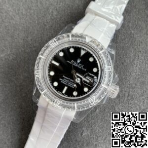 CH Custom Acrylic Clear Rolex Submariner Black Dial