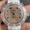 CH Custom Acrylic Clear Rolex Submariner Color Full Diamond Dial