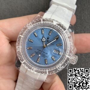 CH Custom Acrylic Clear Rolex Submariner Ice Blue Dial