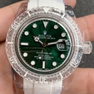 CH Custom Acrylic Clear Rolex Submariner Dark Green Dial