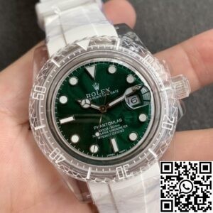 CH Custom Acrylic Clear Rolex Submariner Dark Green Dial