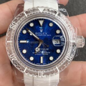 CH Custom Acrylic Clear Rolex Submariner Blue Star Dial