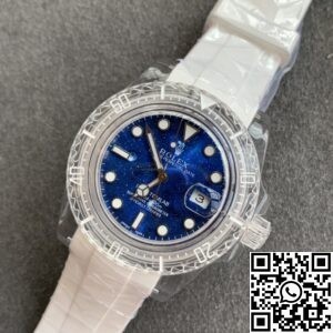 CH Custom Acrylic Clear Rolex Submariner Blue Star Dial