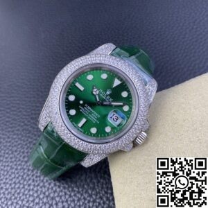 IPK Custom Diamond Set Rolex Submariner Green Dial