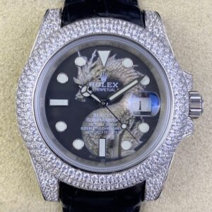 IPK Custom Diamond Set Rolex Submariner Dragon Dial Watches