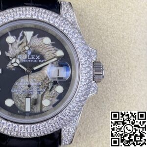IPK Custom Diamond Set Rolex Submariner Dragon Dial Watches