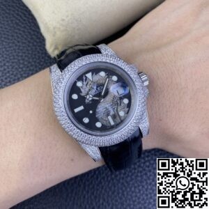 IPK Custom Diamond Set Rolex Submariner Dragon Dial Watches