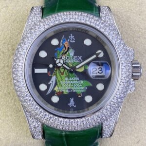 IPK Custom Diamond Set Rolex Submariner Chinese Loyalty Guan Gong Dial