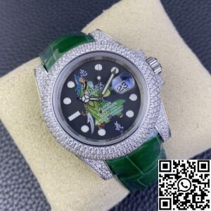 IPK Custom Diamond Set Rolex Submariner Chinese Loyalty Guan Gong Dial