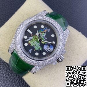 IPK Custom Diamond Set Rolex Submariner Chinese Loyalty Guan Gong Dial