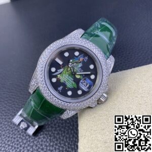 IPK Custom Diamond Set Rolex Submariner Chinese Loyalty Guan Gong Dial