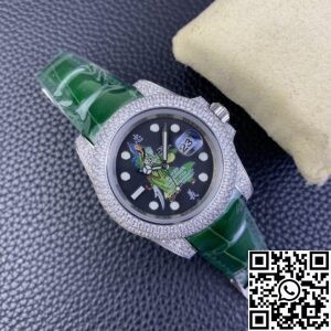 IPK Custom Diamond Set Rolex Submariner Chinese Loyalty Guan Gong Dial