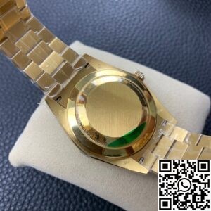 EW Factory Fake Rolex Day Date M228235 Silver Gray Dial Gold Watch