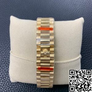 EW Factory Fake Rolex Day Date M228238-0042 White Dial Gold Watch