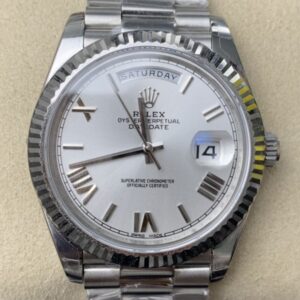EW Factory Fake Rolex Day Date M228236-0010 White Dial