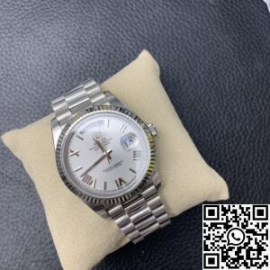 EW Factory Fake Rolex Day Date M228236-0010 White Dial