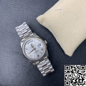 EW Factory Fake Rolex Day Date M228236-0010 White Dial