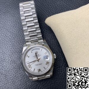 EW Factory Fake Rolex Day Date M228236-0010 White Dial