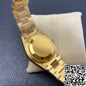 EW Factory Replica Rolex Day Date M128238-0022 Brown Dial Ladies Gold Watch