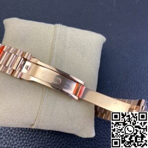 EW Factory Replica Rolex Day Date M128235-0037 Gradient Brown Dial Ladies Rose Gold Watch