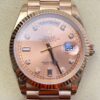 EW Factory Replica Rolex Day Date M128235-0037 Rose Gold Dial Ladies Rose Gold Watch