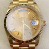 EW Factory Replica Rolex Day Date M128235-0037 Champagne Gold Watch