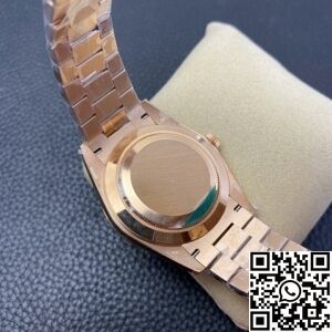 EW Factory Custom Rolex Day Date Rose Gold Diamond Watch