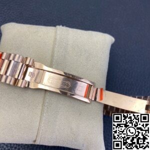 EW Factory Custom Rolex Day Date Rose Gold Diamond Watch