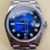 EW Factory Fake Rolex Day Date M128239-0023 Gradient Blue Dial