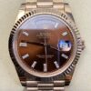 Replica Iced Out Rolex - Day Date Rose Gold Diamond BP Factory