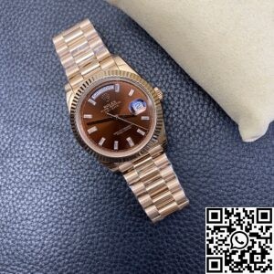 Replica Iced Out Rolex - Day Date Rose Gold Diamond BP Factory