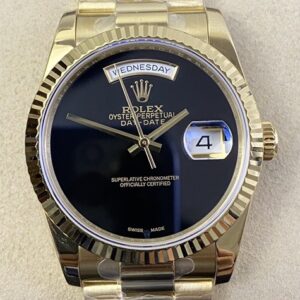 Custom Swiss Replica Rolex Day Date Dials Gold BP Factory