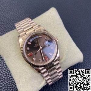EW Factory Replica Rolex Day Date 118235 Rose Gold Watches