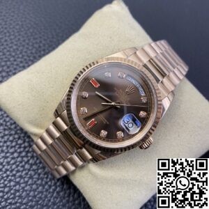 EW Factory Replica Rolex Day Date 118235 Rose Gold Watches