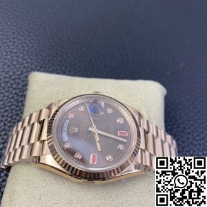 EW Factory Replica Rolex Day Date 118235 Rose Gold Watches