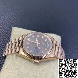 EW Factory Replica Rolex Day Date 118235 Rose Gold Watches