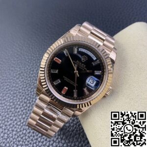 EW Factory Replica Rolex Day Date 218235-83215 Rose Gold Watches