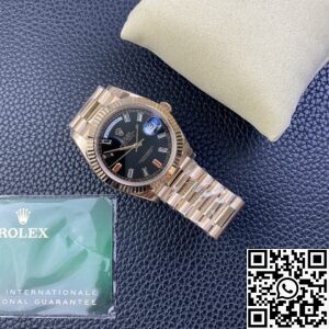 EW Factory Replica Rolex Day Date 218235-83215 Rose Gold Watches