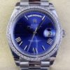 EW Factory Replica Rolex Day Date 228349RBR-0005 Blue Dial Diamond Watch
