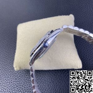 EW Factory Replica Rolex Day Date 228349RBR-0005 Blue Dial Diamond Watch